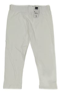 Nové - Bílé capri legíny Dunnes