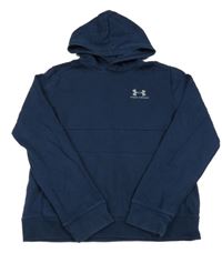 Tmavomodrá mikina s logem a kapucí Under Armour