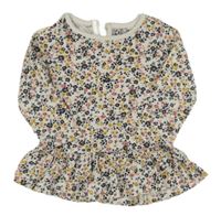 Bílé květované triko Yd.