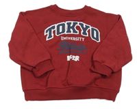 Vínová mikina s nápisom Primark