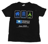 Čierne tričko s potlačou