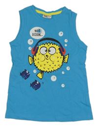 Modré tielko s rybami Infinity Kids