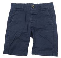 Tmavomodré plátěné chino kraťasy M&S