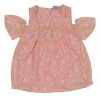 Růžová šifonová halenka s duhami a jednorožci Kiki&Koko