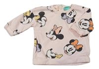 Svetloružová mikina s Minnie Disney