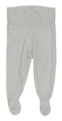 Bílé puntíkaté polodupky H&M