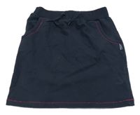 Tmavomodrá tepláková sukňa s vreckami jakoo