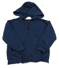 Tmavomodrá prepínaci mikina s kapucňou H&M