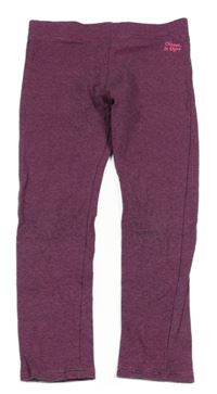 Ružovo-čierne prúžkované legíny s nápisom we