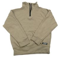 Hnedá mikina so stojačikom Peacocks