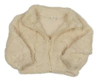 Smotanová chlpatá prepínaci mikina shein