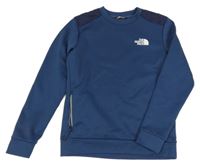 Tmavomodrá sportovní funkční mikina s logem The North Face