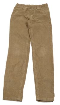 Hnedé elastické manšestráky H&M