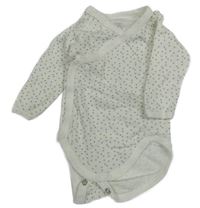 Smetanovo-sivé vzorované zavinovací body