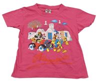 Ružové tričko s Minnnie a kamarády