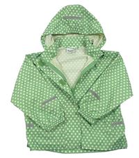 Zelená nepromokavá bunda s kapucňou a hviezdami Impidimpi