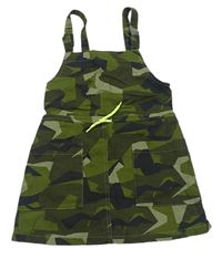 Army plátenné šaty Next