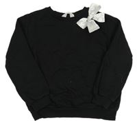Čierna mikina s mašlou H&M