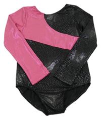 Černo-růžové třpytivé cvičební body 