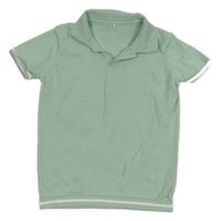 Mintové úpletové polo tričko George