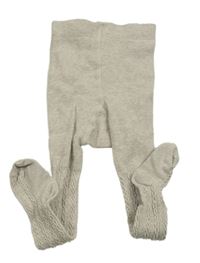 Béžové vzorované punčocháče H&M