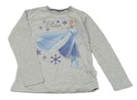 Svetlosivé tričko s Elsou Disney