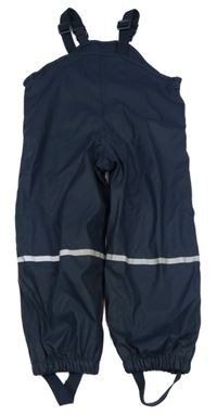 Tmavomodré voděodolné laclové kalhoty