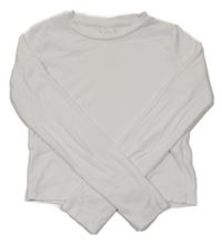Biele crop tričko Zara