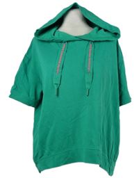 Dámske zelené mikinové tričko s kapucňou S. Oliver