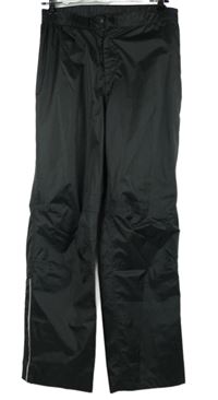 Pánské černé šusťákové funkční kalhoty Tchibo 