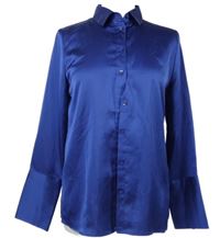 Dámská kobaltově modrá saténová halenka M&S