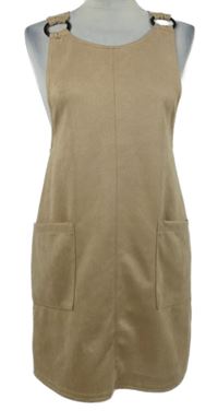 Dámské béžové semišové šaty New Look 