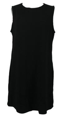 Dámske čierne strukturované šaty