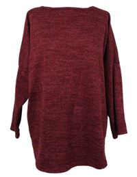 Dámska vínová svetrová tunika