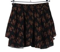 Dámska čierna sukňa s bleskami