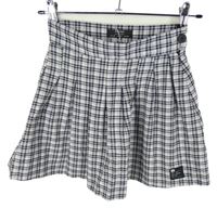 Dámská šedo-fialová kostkovaná sukně Bershka 