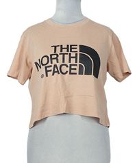 Dámske lososové crop tričko s logom The North Face