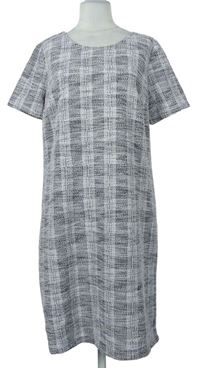 Dámske sivo-fialové kockované teplákové šaty Next