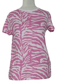 Dámske ružové vzorované tričko Primark