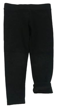Černé zateplené legíny Primark