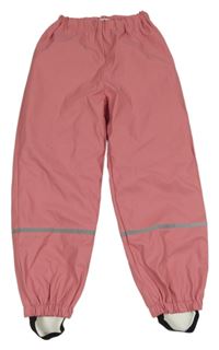 Růžové nepromokavé kalhoty s pruhy Young Idols 