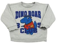 Svetlosivá mikina s dinem a nápisom Nutmeg