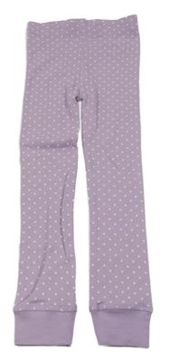 Lila bodkovaná é spodné nohavice Kiki&Koko