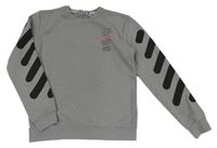 Šedá mikina s obrázkem