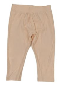 Svetloružové rebrované legíny River Island