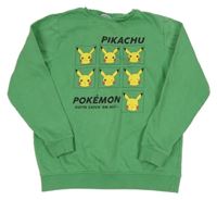 Zelená mikina s Pikachu George