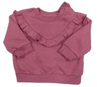 Ružová mikina s volány Primark