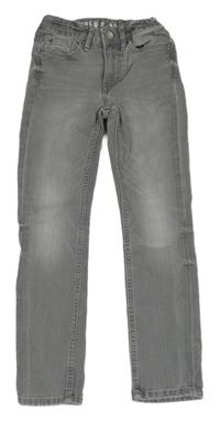 Světlešedé melírované skinny fit rifle H&M