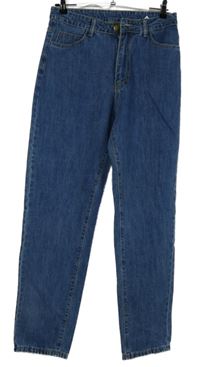 Dámské modré rifle s vysokým pasem Shein