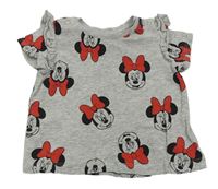Sivé tričko s Minnie Disney